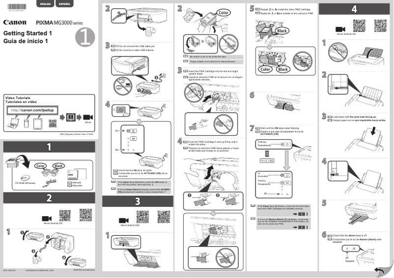 Image de la première page du manuel de l'appareil Pixma MG3022