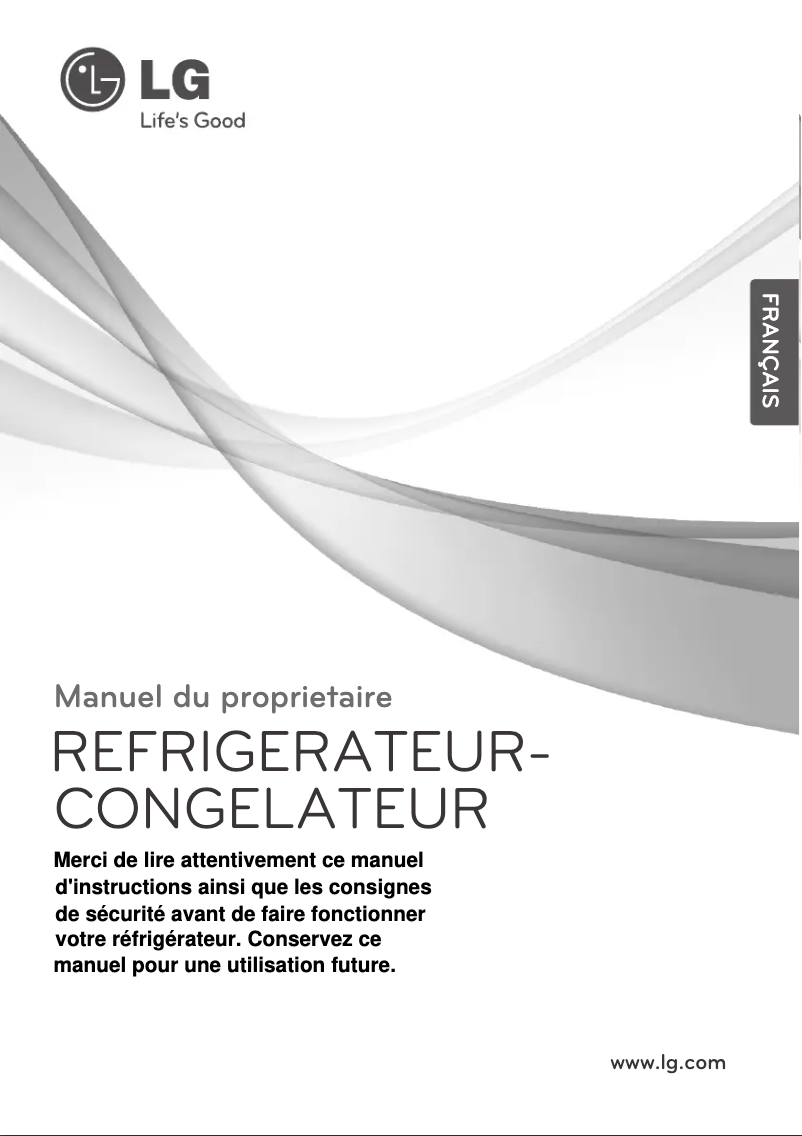 Page n°1 - Manuel utilisateur LG GR-M702GSHC