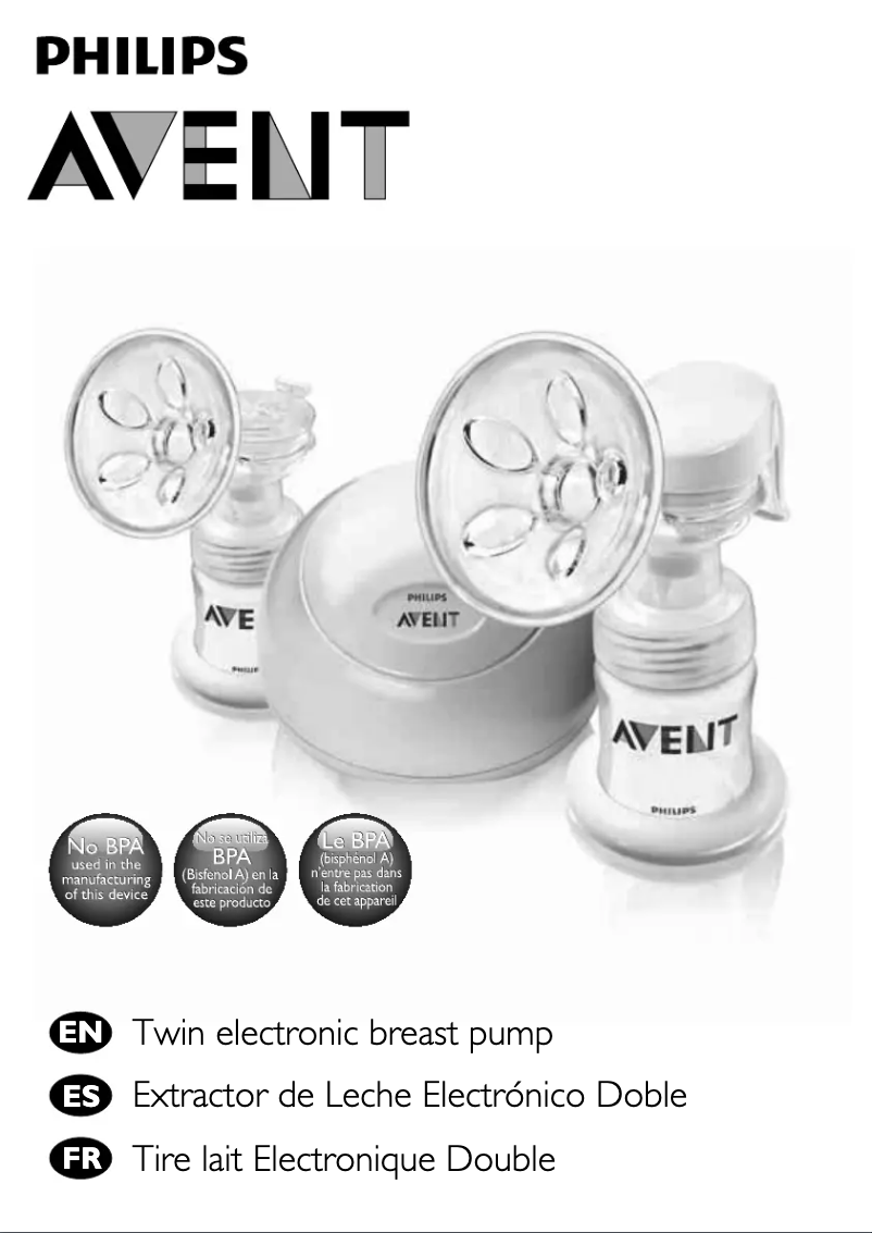 Page 1 de la notice Manuel utilisateur Philips Avent SCF314
