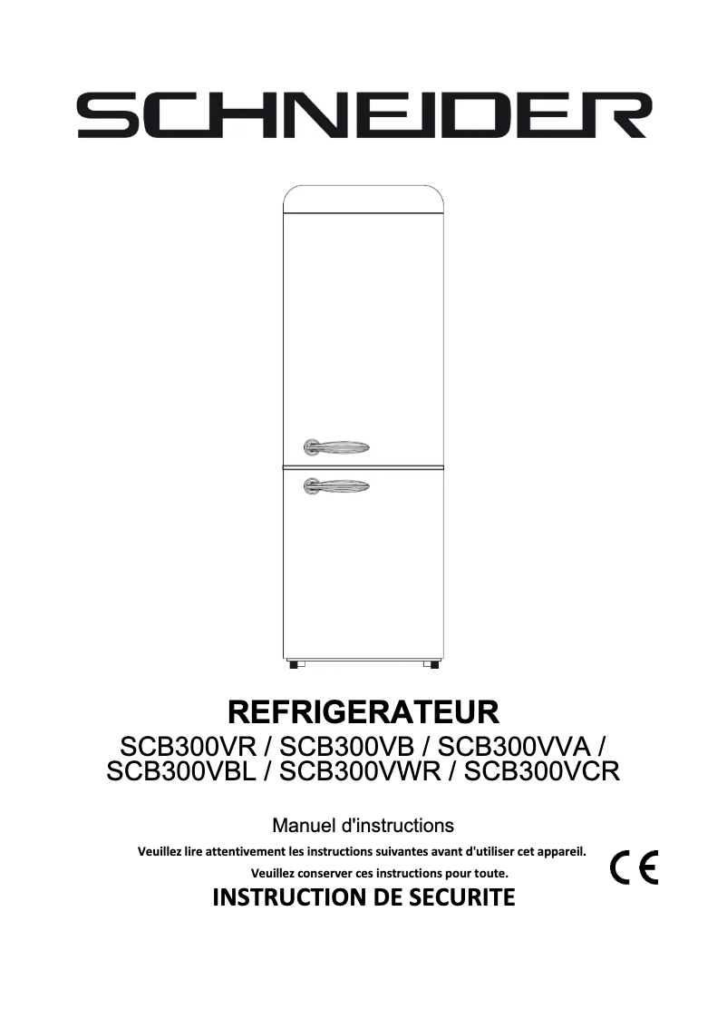 Page 1 de la notice Manuel utilisateur Schneider SCB300VB