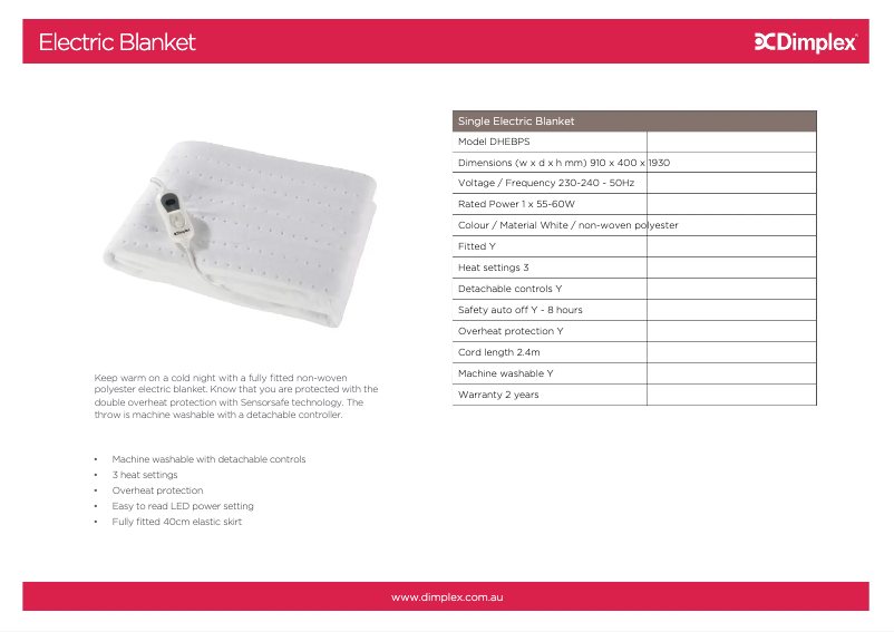 Image de la première page du manuel de l'appareil DHEBPS