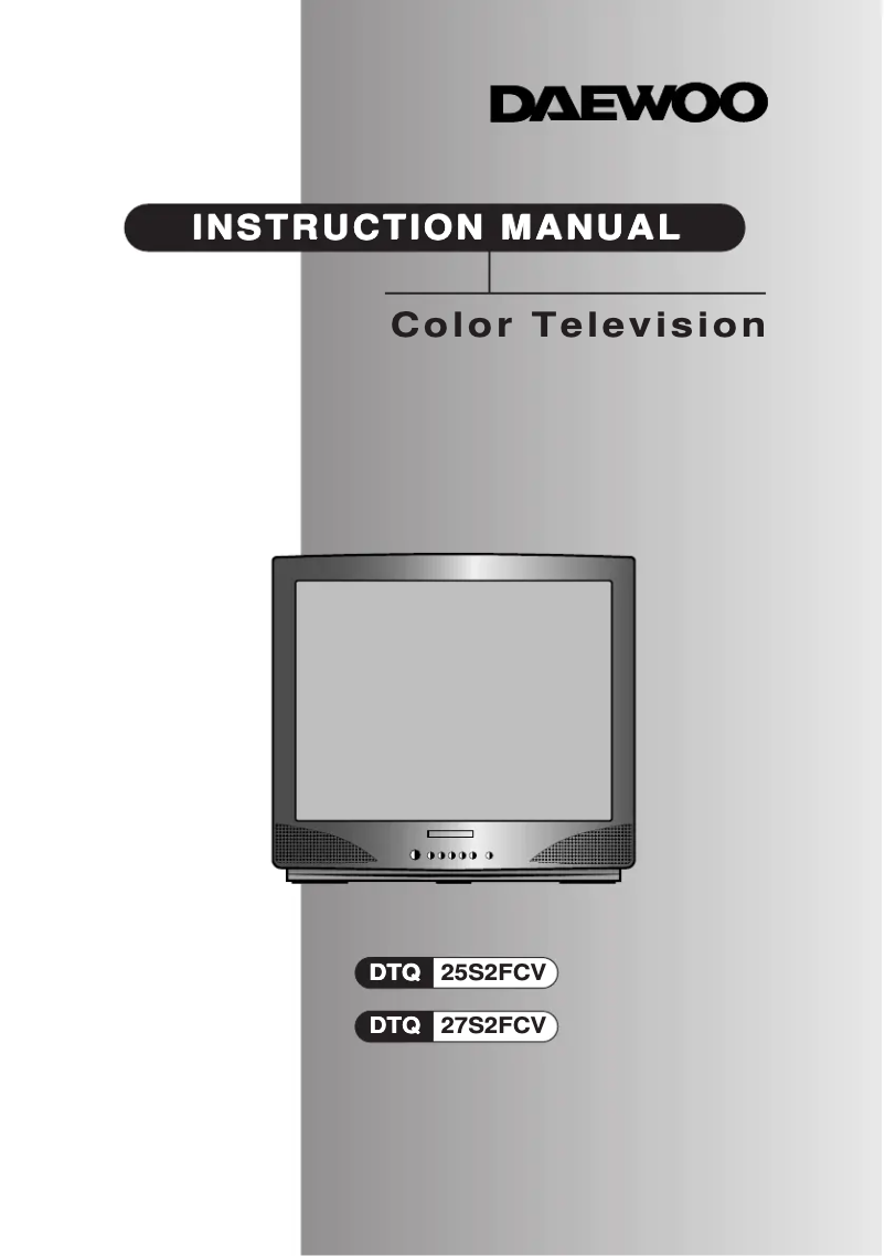 Page 1 de la notice Manuel utilisateur Daewoo DTQ-25S2FCV