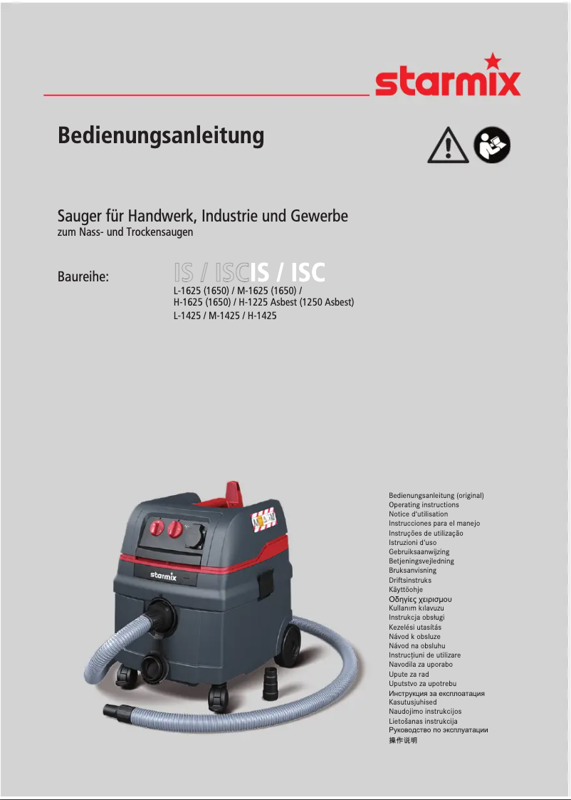 Page n°1 - Manuel utilisateur Starmix ISC Compact M-1650