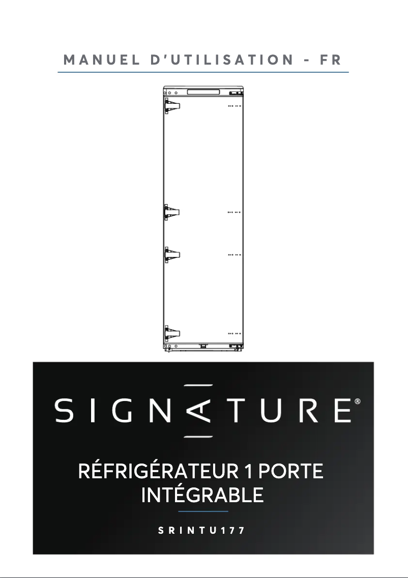Image de la première page du manuel de l'appareil SRINTU177