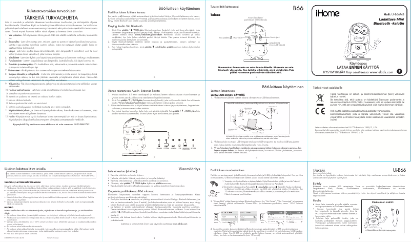 Página 1 del manual Manual de usuario iHome UI-B66MB.FX