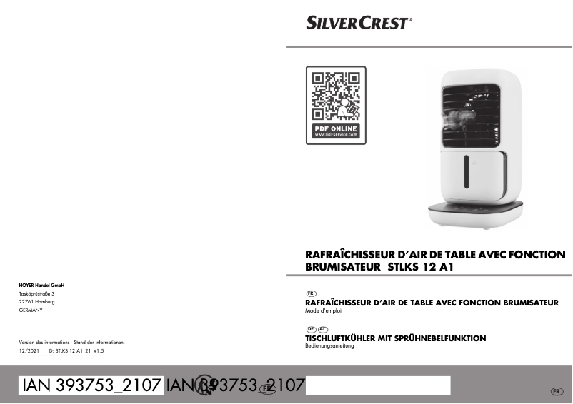 Image de la première page du manuel de l'appareil STLKS 12 A1