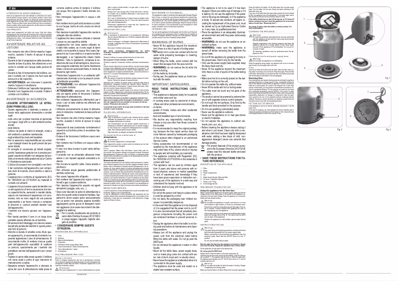 Page 1 of the manual User Manual Ariete Classica 2864