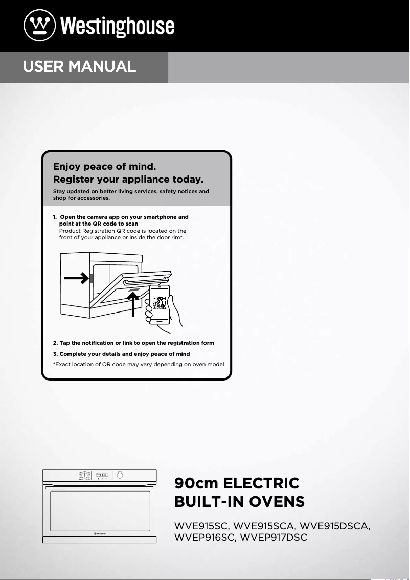 Image de la première page du manuel de l'appareil WVE915DSCA