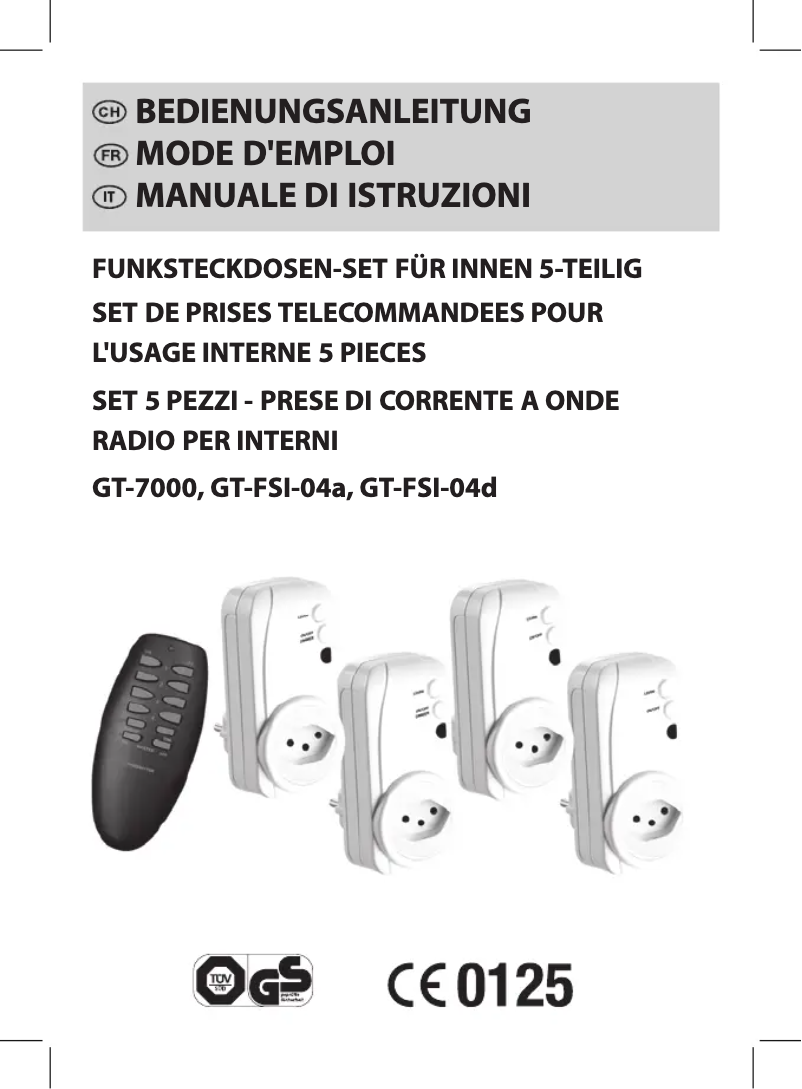 Page 1 de la notice Manuel utilisateur GlobalTronics GT-7000