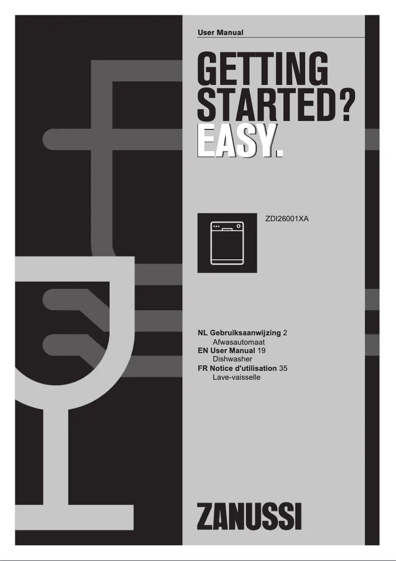 Imagen de la primera página del manual del dispositivo ZDI26001XA