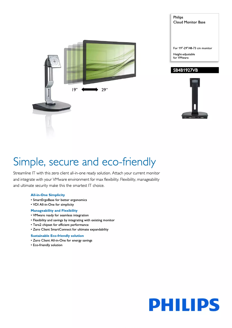 Page n°1 - Brochure Philips SB4B1927VB