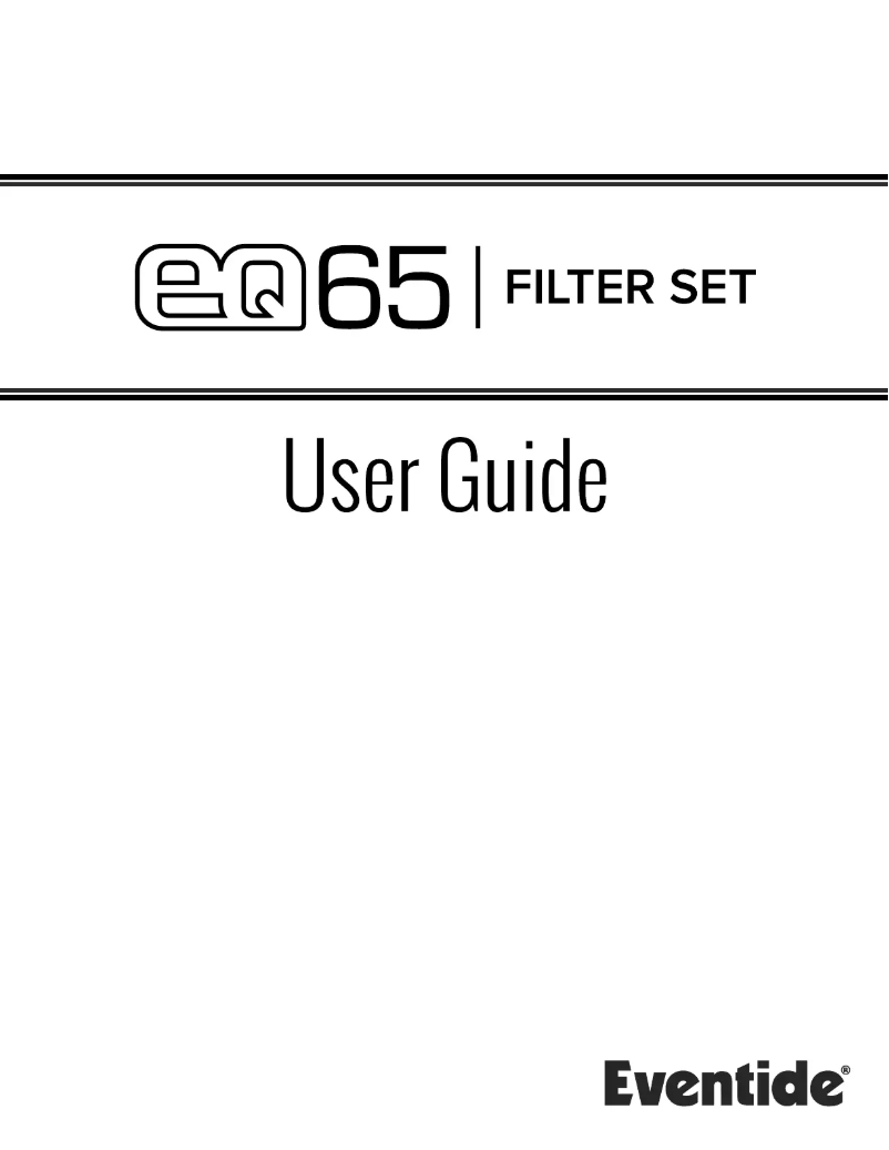Image de la première page du manuel de l'appareil EQ65