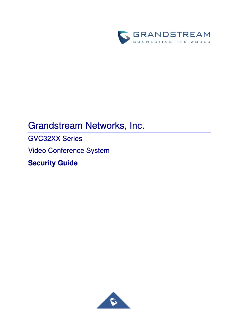 Page 1 de la notice Instructions de sécurité Grandstream GVC3212