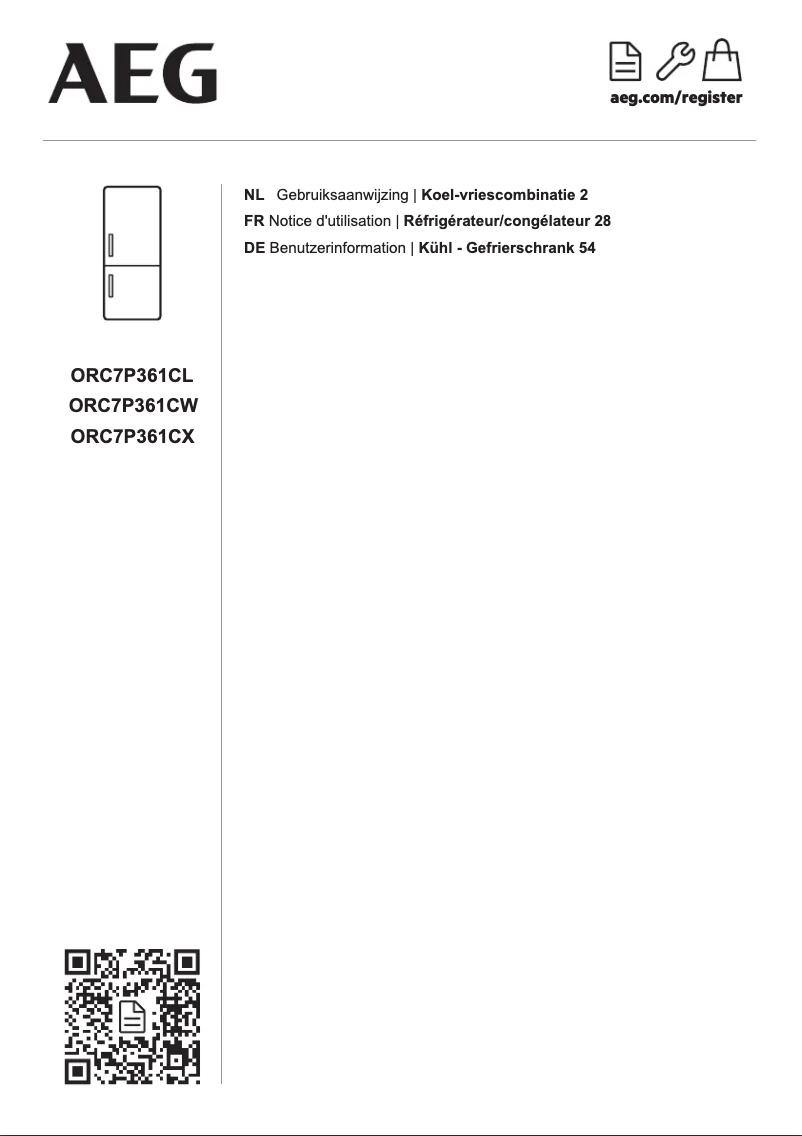 Page n°1 - Fiche technique AEG ORC7P361CX