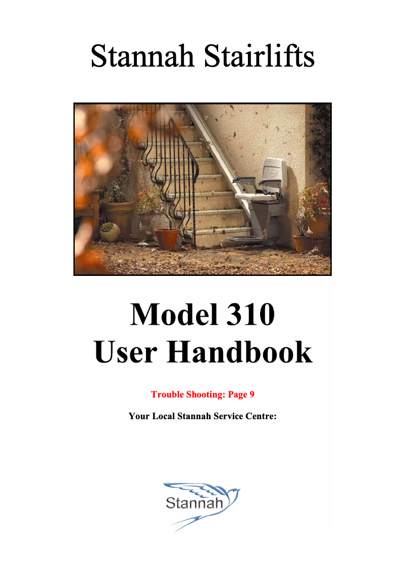 Página 1 del manual Manual de usuario Stannah 310