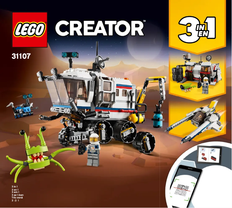 Page n°1 - Manuel utilisateur Lego Creator 31107
