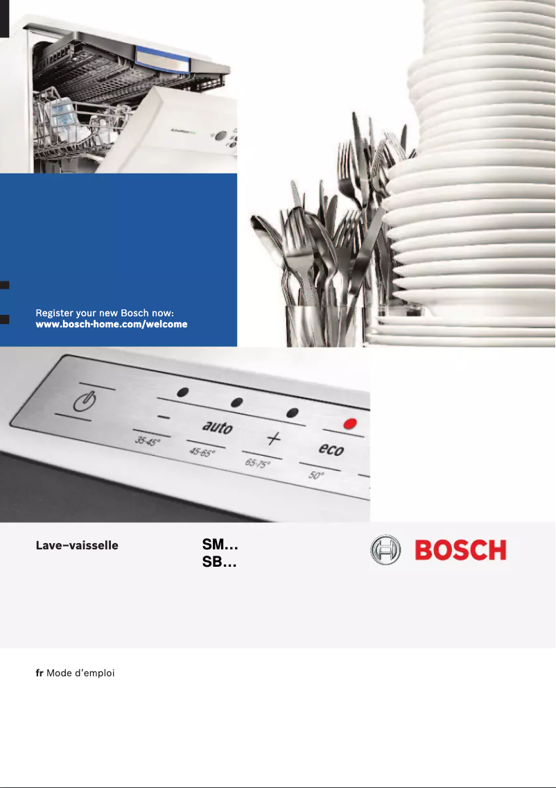 Page n°1 - Manuel utilisateur Bosch SMS53L12EU