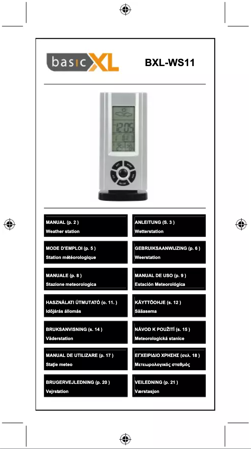 Page 1 de la notice Manuel utilisateur basicXL BXL-WS11