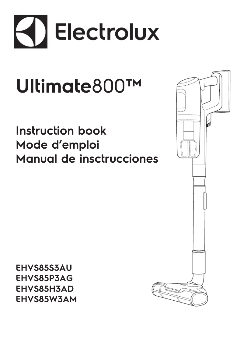 Image de la première page du manuel de l'appareil Ultimate 800 EHVS85H3AD