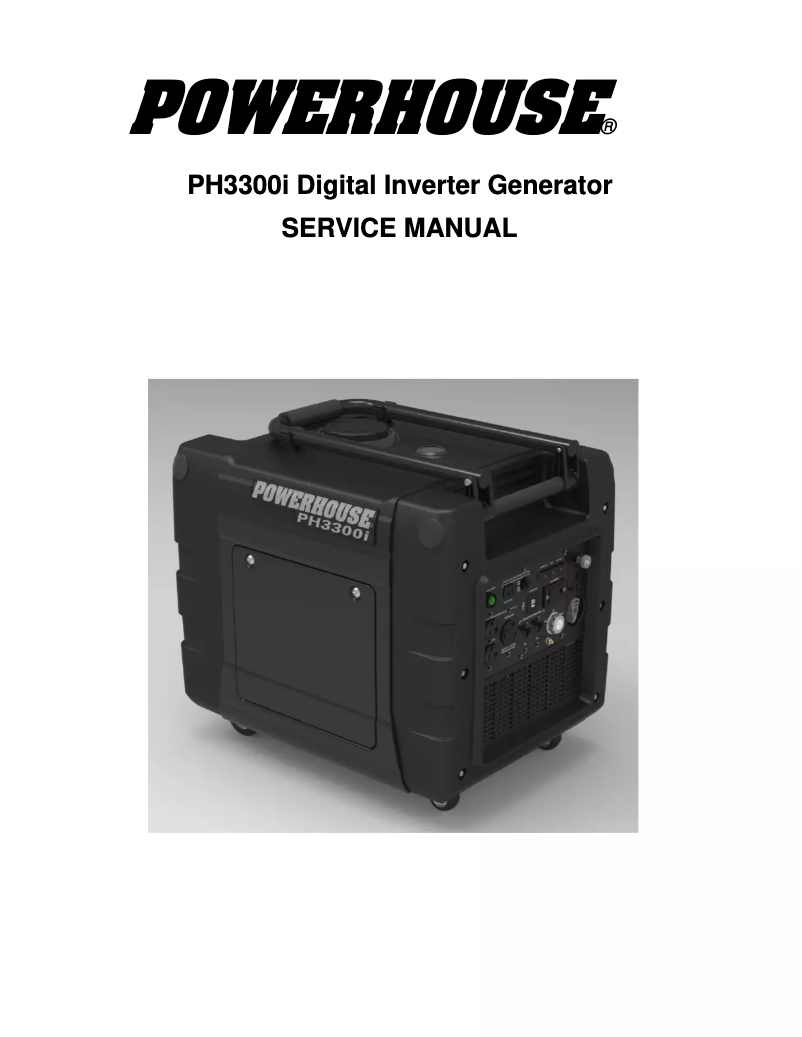 Page 1 de la notice Manuel utilisateur Powerhouse PH3300i