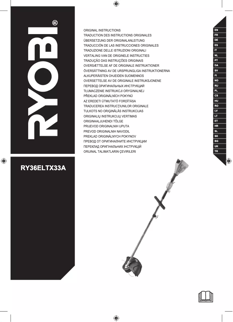 Page 1 de la notice Manuel utilisateur RYOBI Max Power RY36ELTX33A