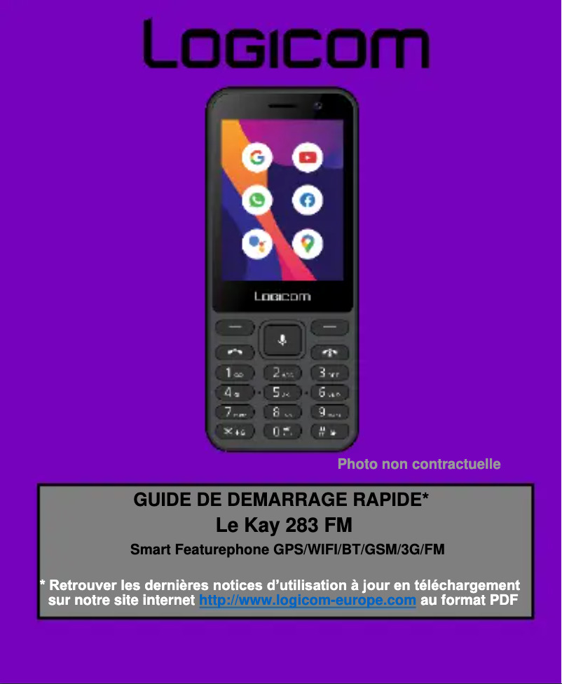 Page 1 de la notice Manuel utilisateur Logicom Le Posh 178