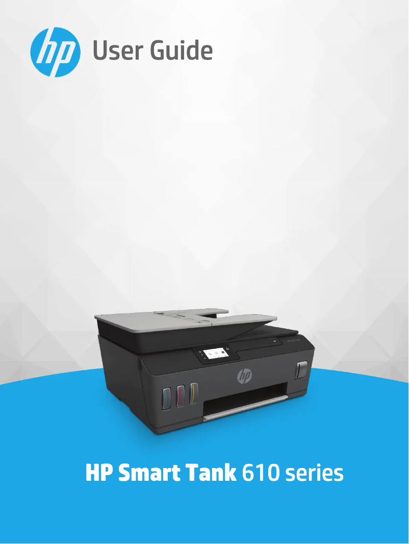 Image de la première page du manuel de l'appareil Smart Tank 615