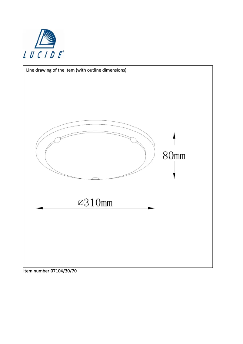 Image de la première page du manuel de l'appareil Basic 07104/30/70