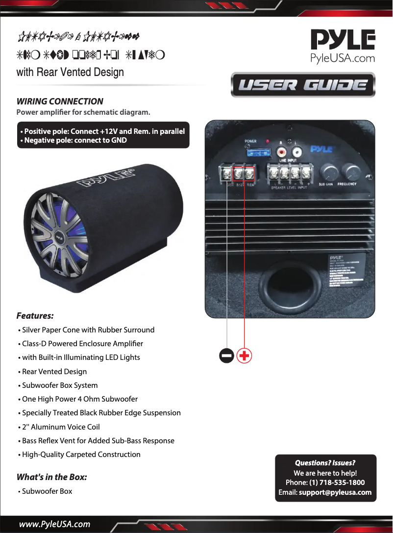 Page n°1 - Manuel utilisateur Pyle PLTAB101