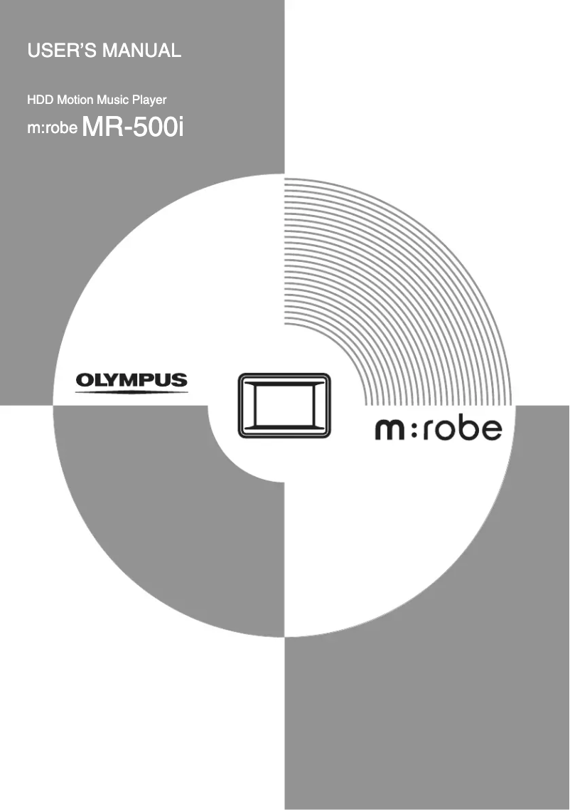 Page 1 de la notice Manuel utilisateur Olympus MR-500i