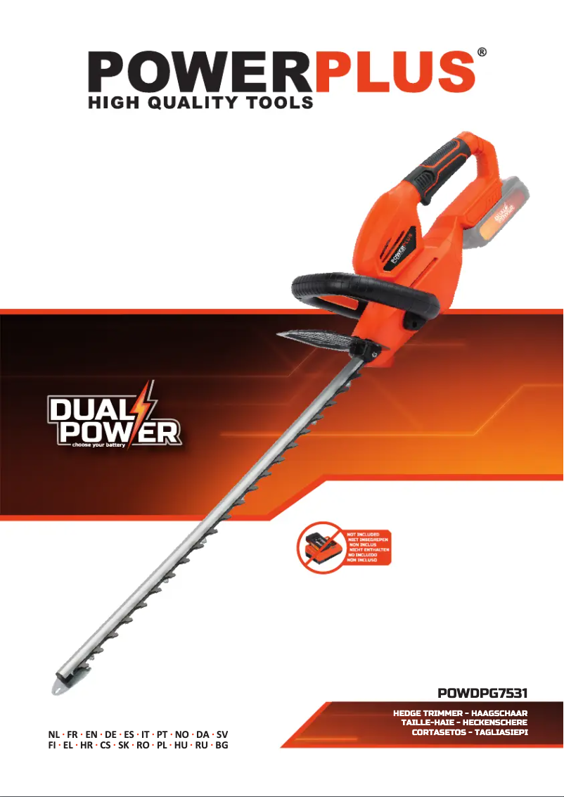 Page n°1 - Manuel utilisateur PowerPlus POWDPG7531