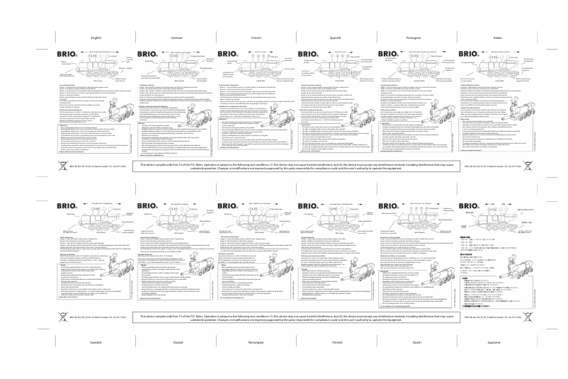 Page 1 de la notice Manuel utilisateur BRIO 33592