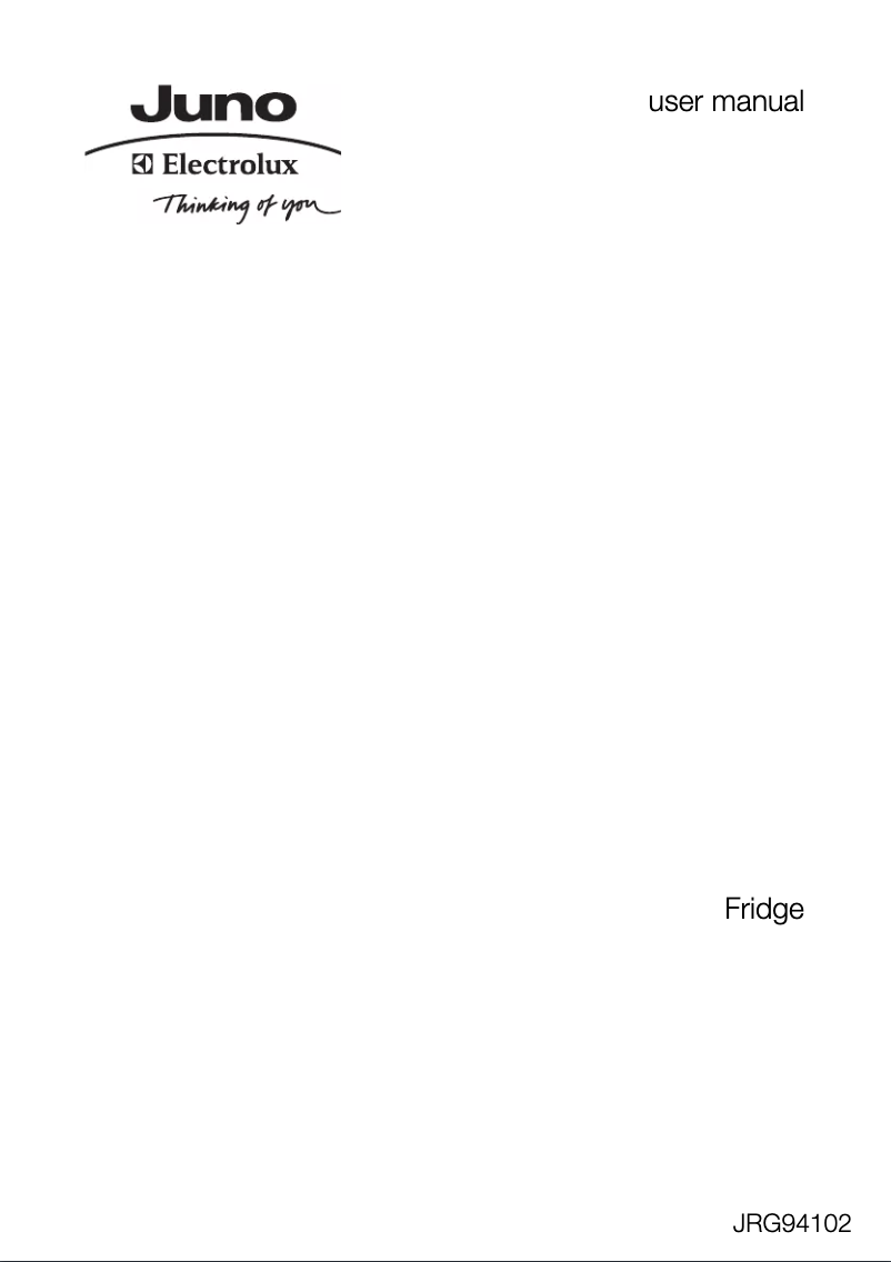 Página 1 del manual Manual de usuario Juno Electrolux JRG94102