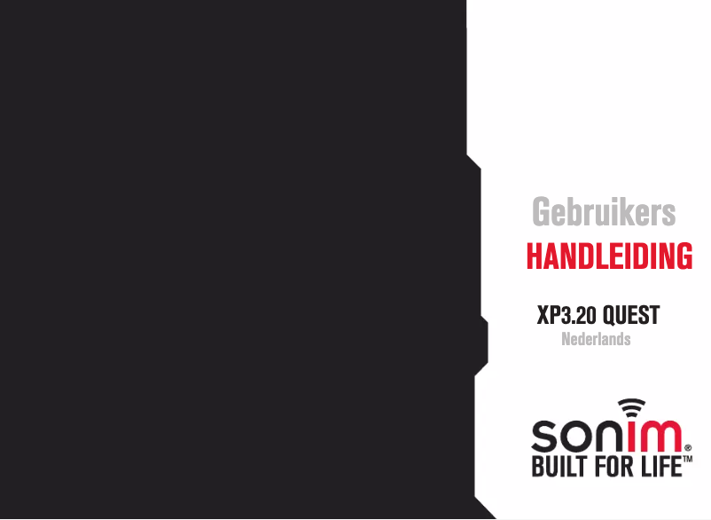 Page 1 de la notice Manuel utilisateur Sonim Quest Pro XP3.20