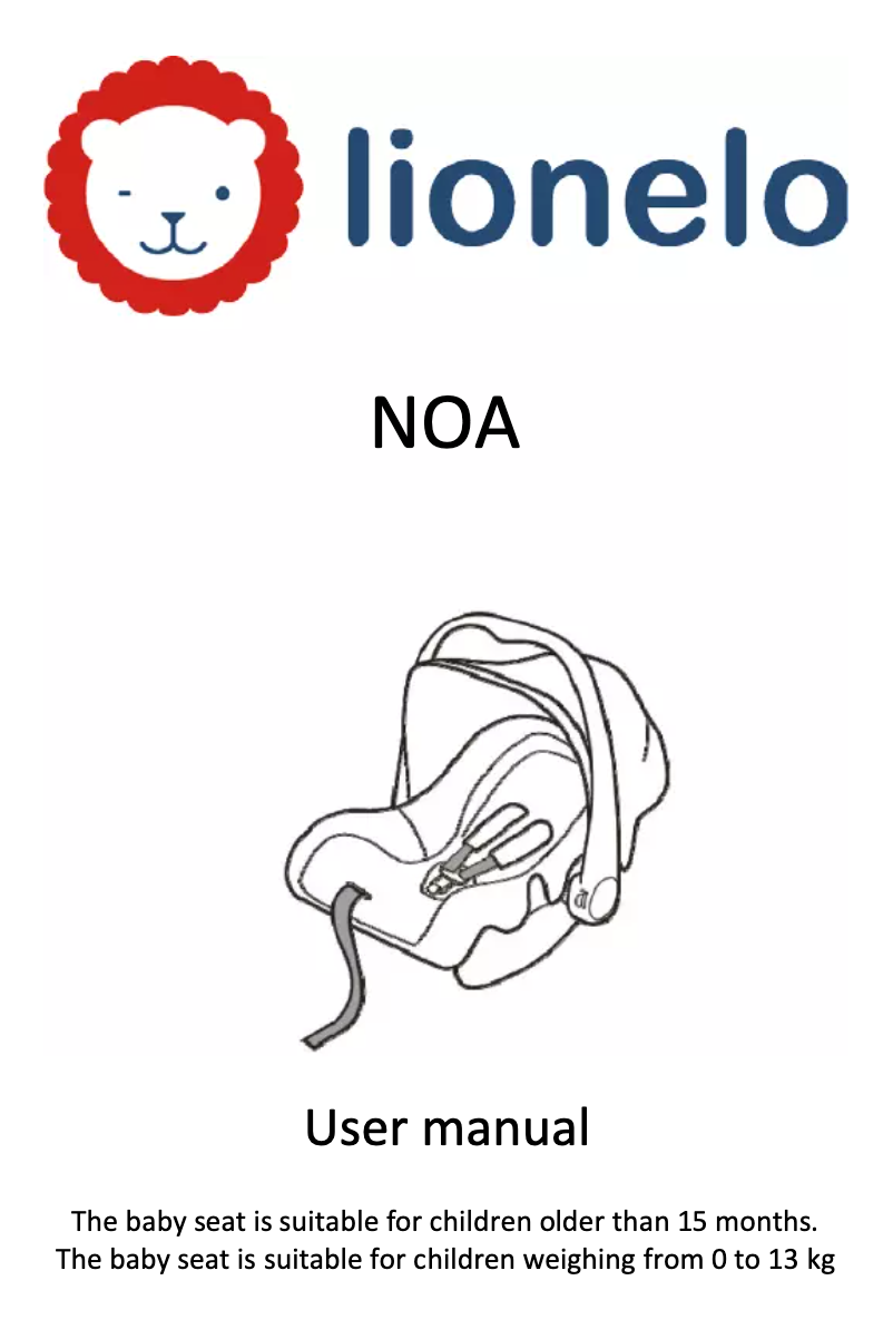 Page n°1 - Manuel utilisateur Lionelo Noa