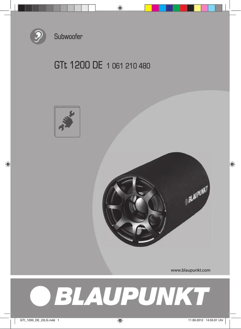 Image de la première page du manuel de l'appareil GTt 1200 DE