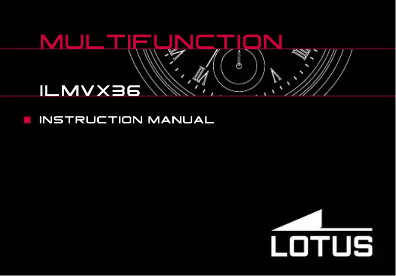 Page 1 de la notice Manuel utilisateur Lotus 15658