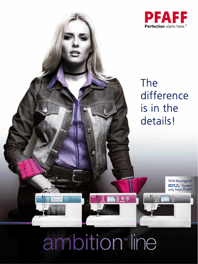 Image de la première page du manuel de l'appareil Ambition Line