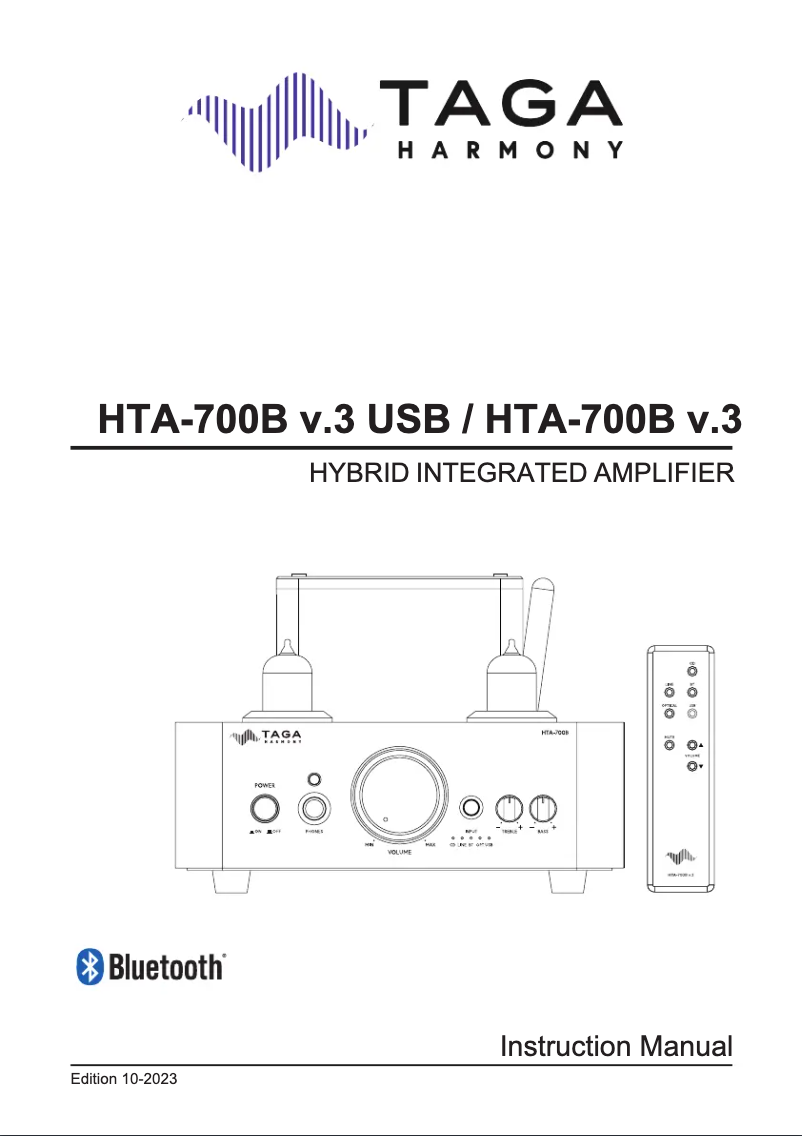 Image de la première page du manuel de l'appareil HTA-700B v.3