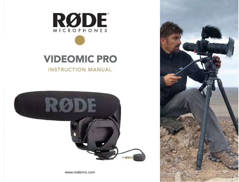 Page 1 de la notice Manuel utilisateur Røde Rode VideoMic Pro