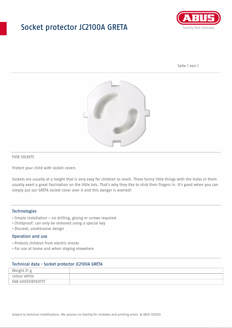 Image de la première page du manuel de l'appareil JC2100