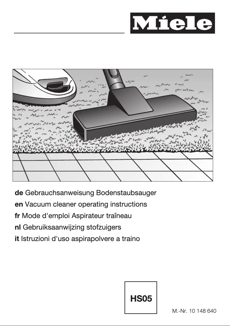 Page n°1 - Manuel utilisateur Miele SEAJ1