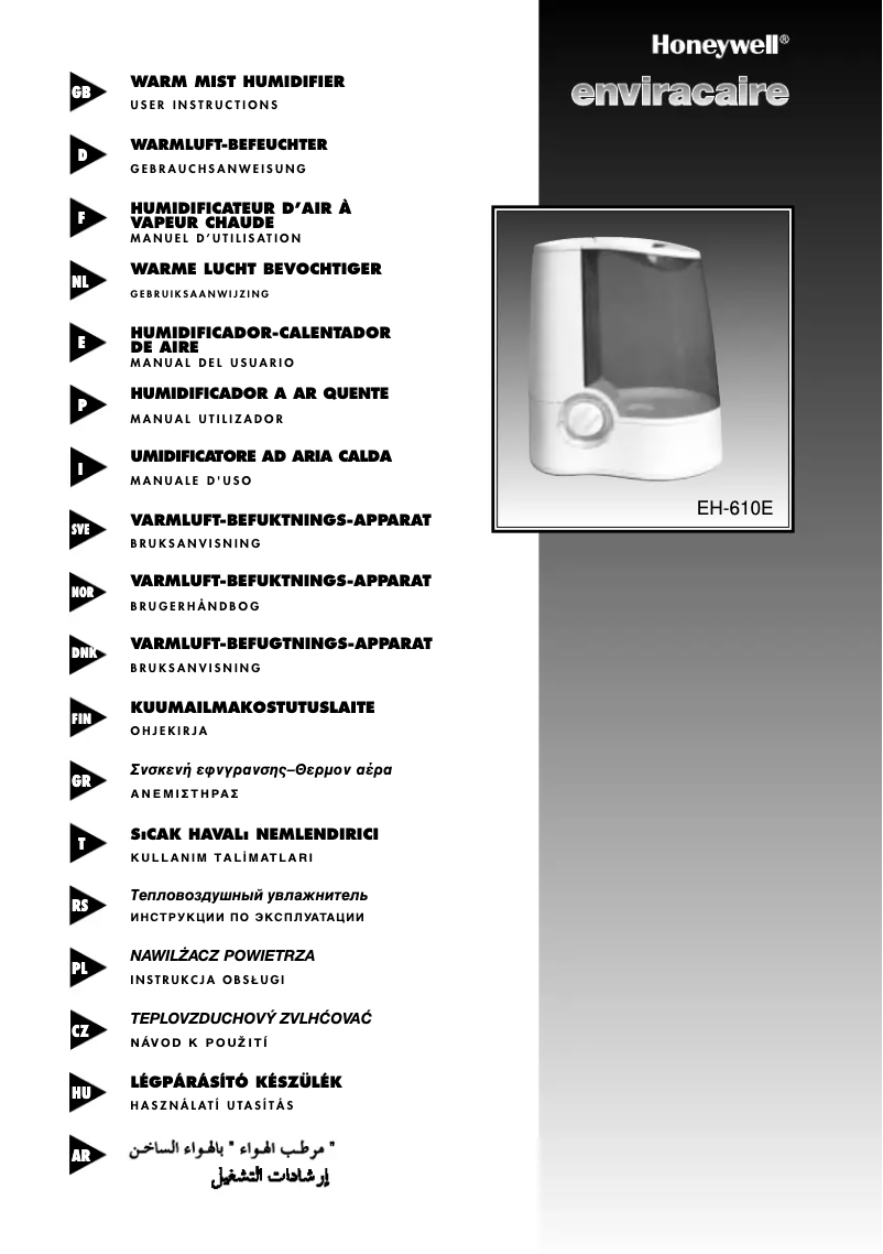 Page 1 de la notice Manuel utilisateur Vicks V-610E