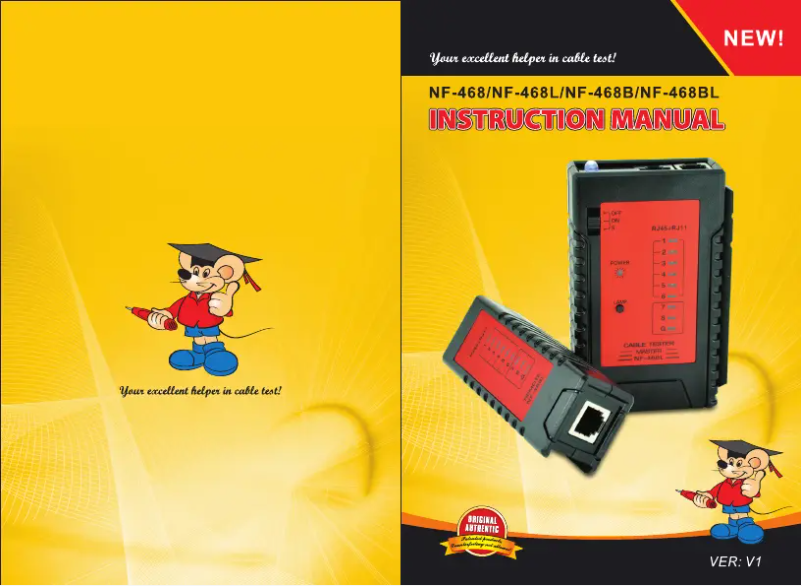 Page 1 de la notice Manuel utilisateur Noyafa NF-468