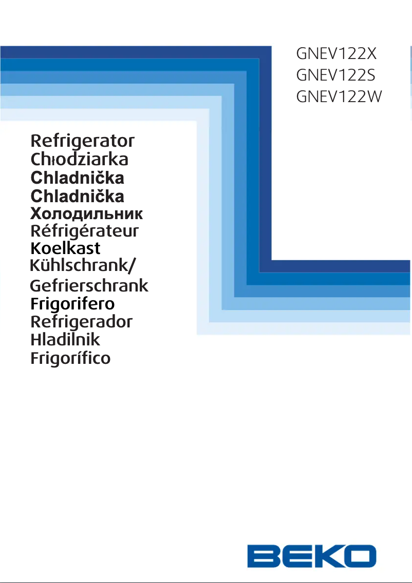 Page n°1 - Manuel utilisateur Beko GNEV122X