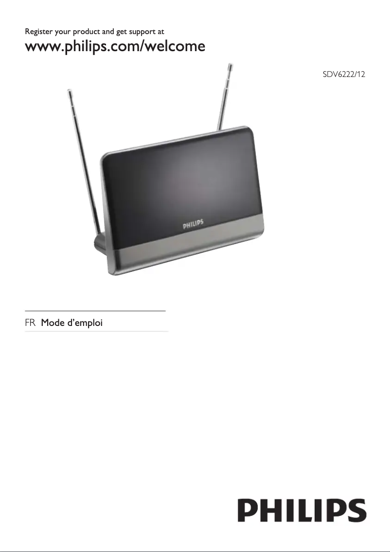 Image de la première page du manuel de l'appareil SDV6222