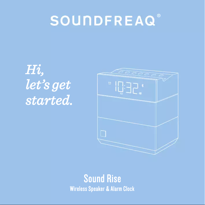 Image de la première page du manuel de l'appareil Sound Rise