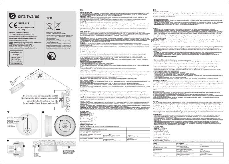 Image de la première page du manuel de l'appareil FSM-12102