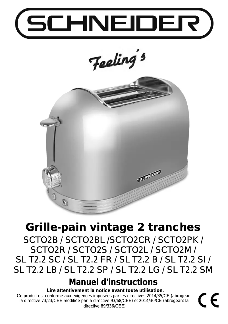 Page 1 de la notice Manuel utilisateur Schneider SL T2.2 LB
