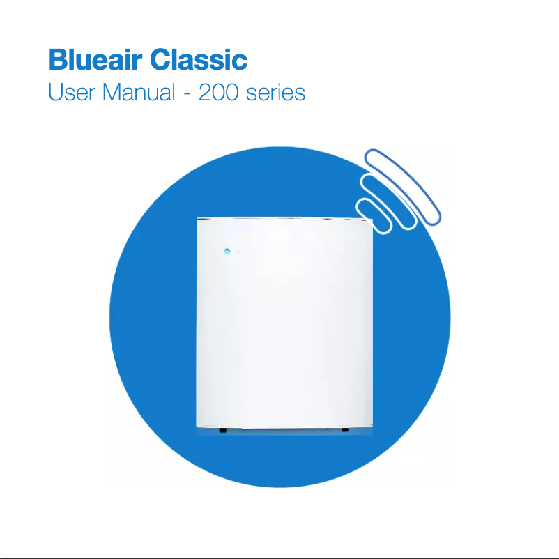 Page n°1 - Manuel utilisateur Blueair Classic 200/300 Series